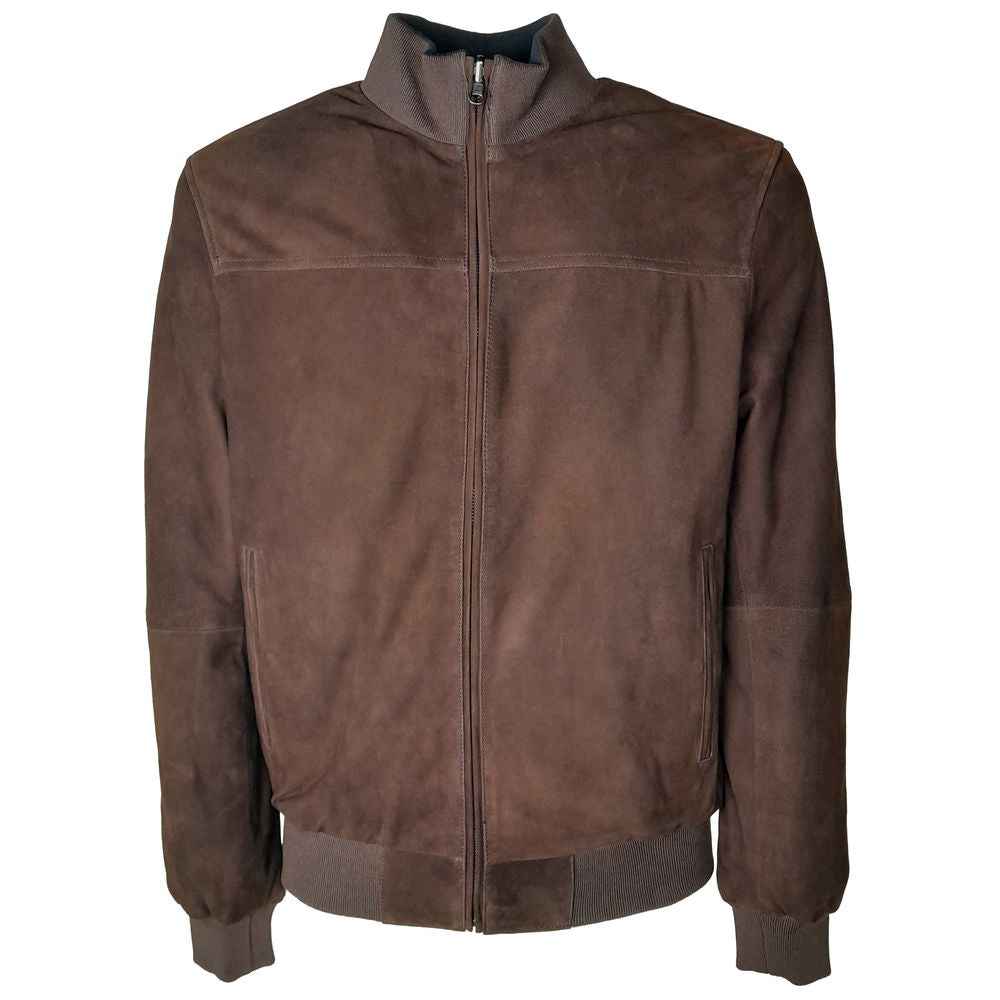 Emilio Romanelli Brown Calfskin Jacket