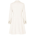 Made in Italy White Wool Women Coat