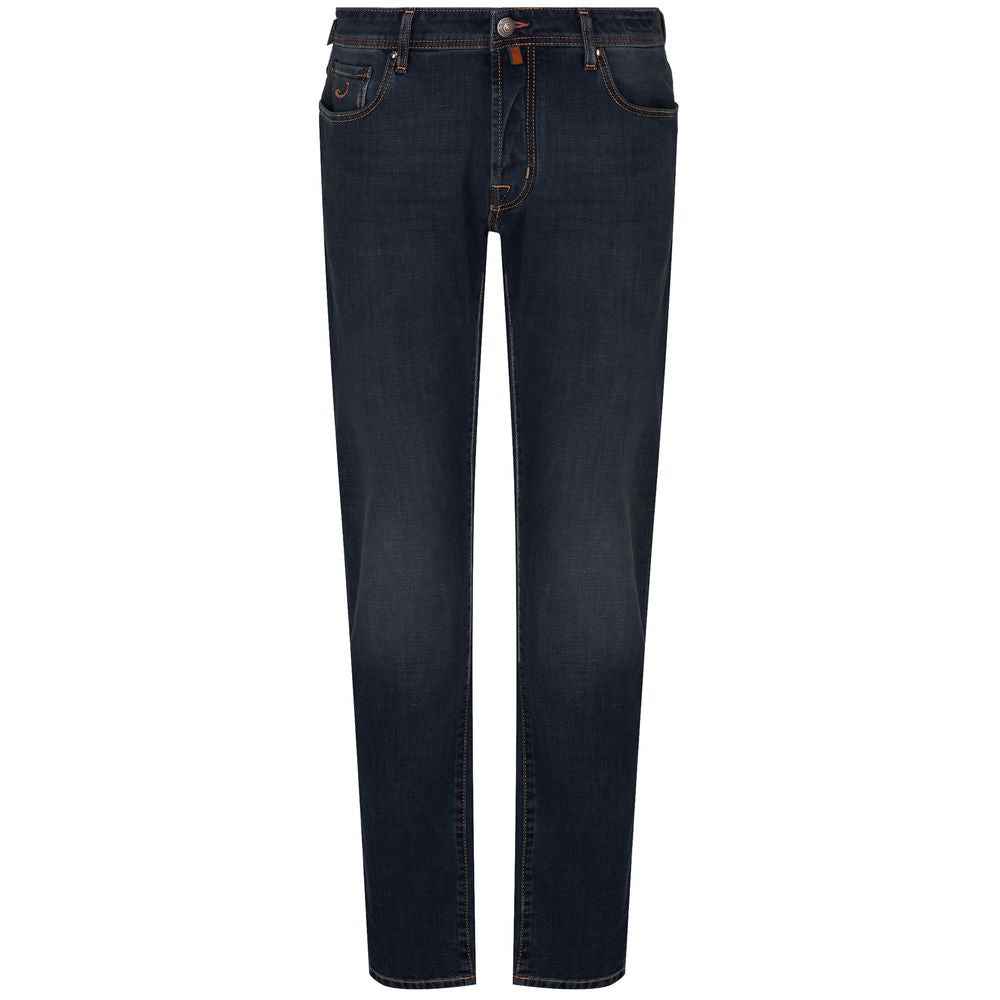 Jacob Cohen Blue Cotton Jeans & Pant