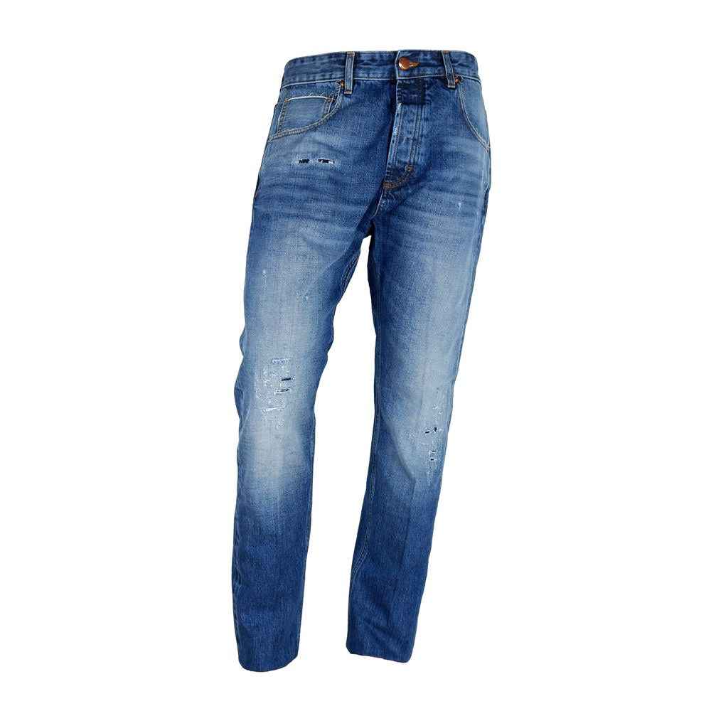 Don The Fuller Blue Cotton Jeans & Pant