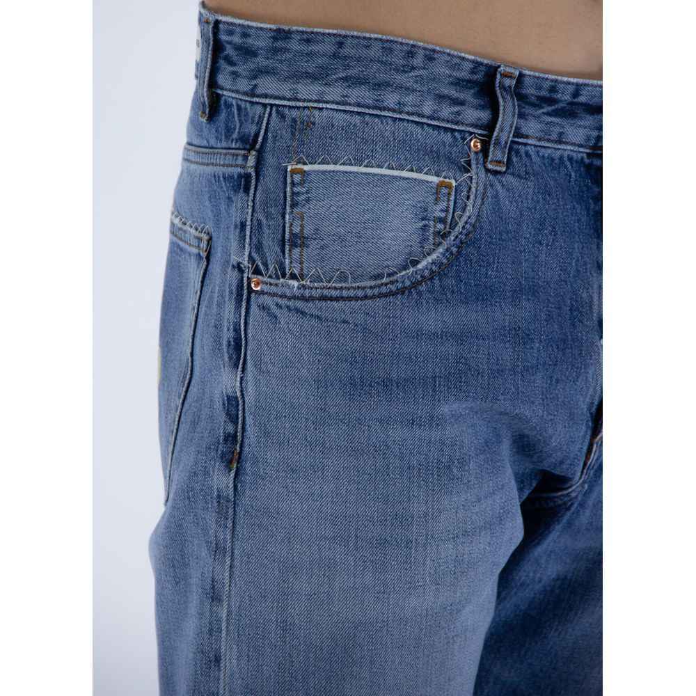 Don The Fuller Blue Cotton Jeans & Pant