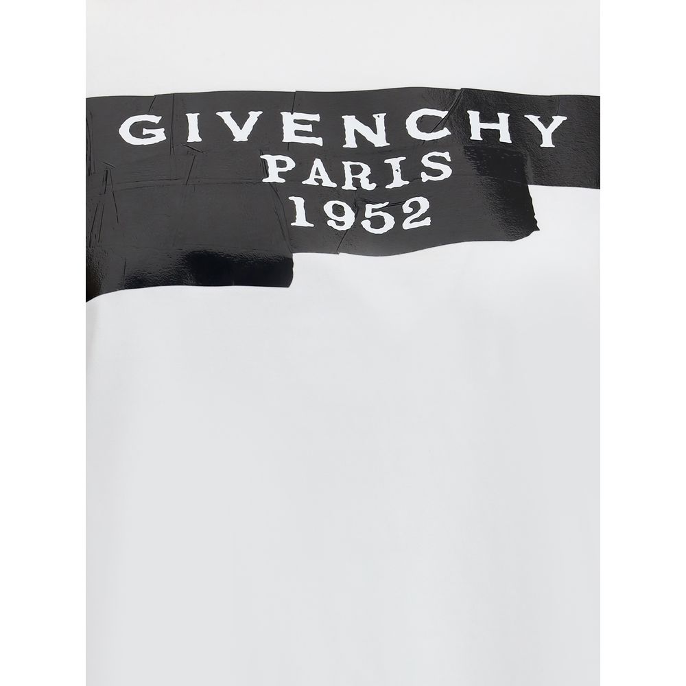 Givenchy Cotton T-shirt with print black givenchy tape
