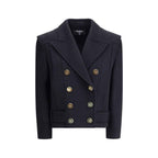Balmain Wool Double-breasted Coat