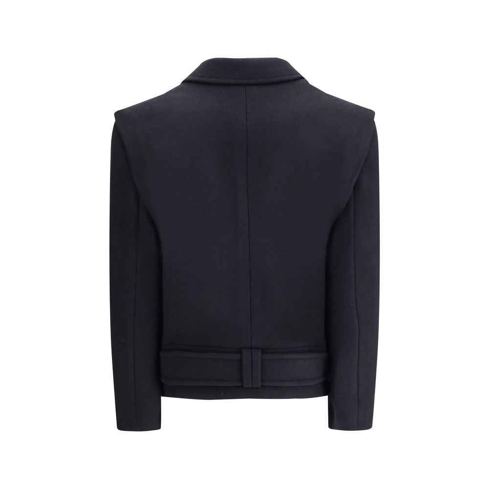 Balmain Wool Double-breasted Coat