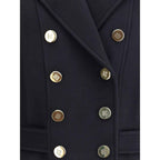 Balmain Wool Double-breasted Coat