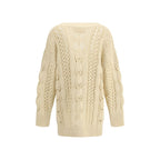 Ermanno Scervino Beige Cashmere Cardigan