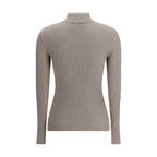 Brunello Cucinelli Zipped high neck Top