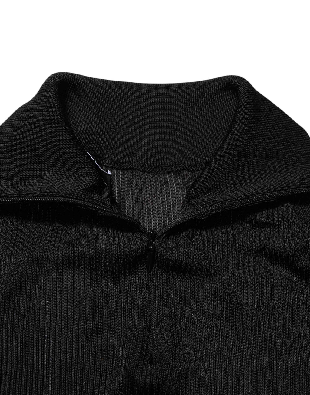 Dolce & Gabbana Black Viscose Turtle Neck Pullover Sweater