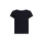 Ganni Black Cotton T-Shirt