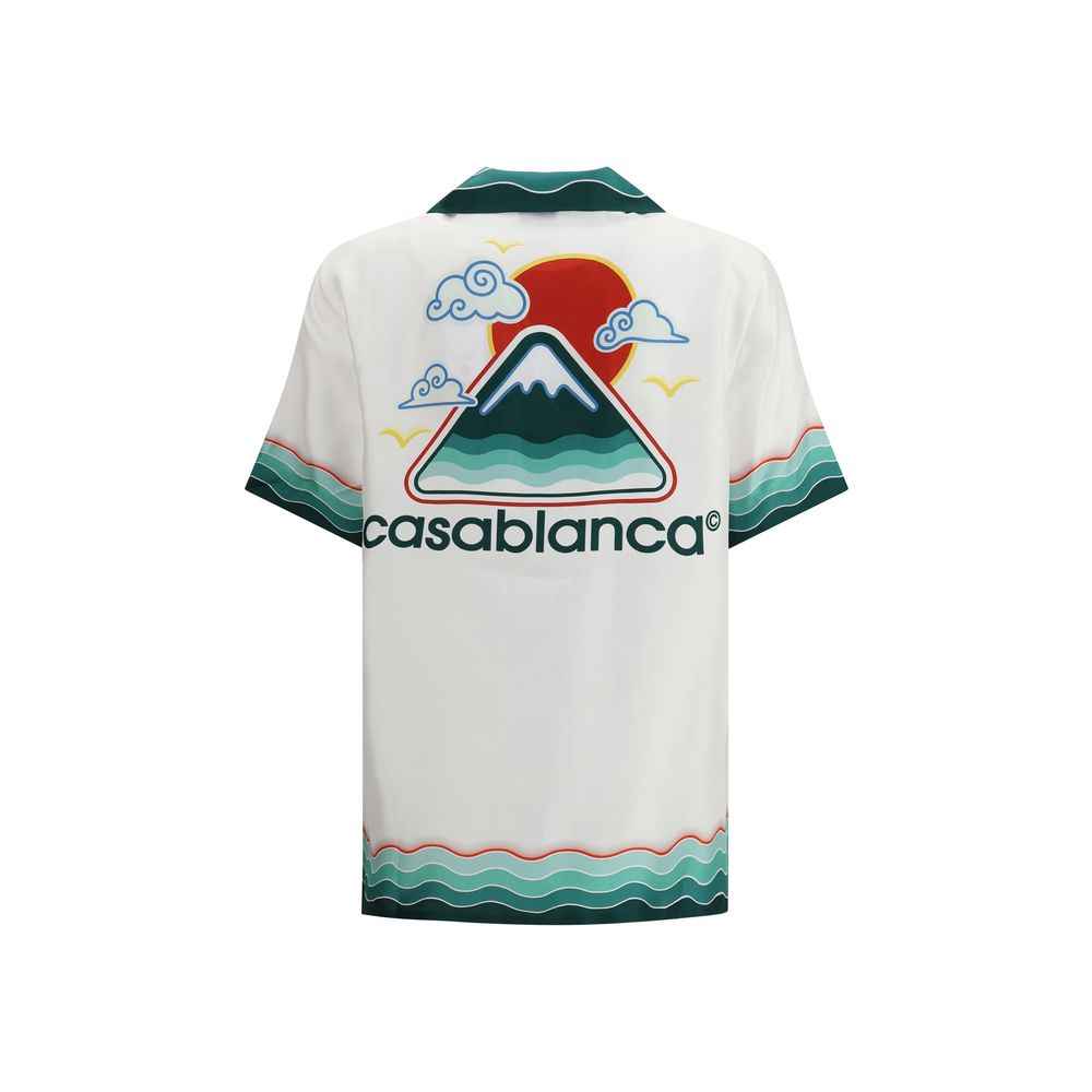 Casablanca Silk Cuban Collar short sleeve Shirt