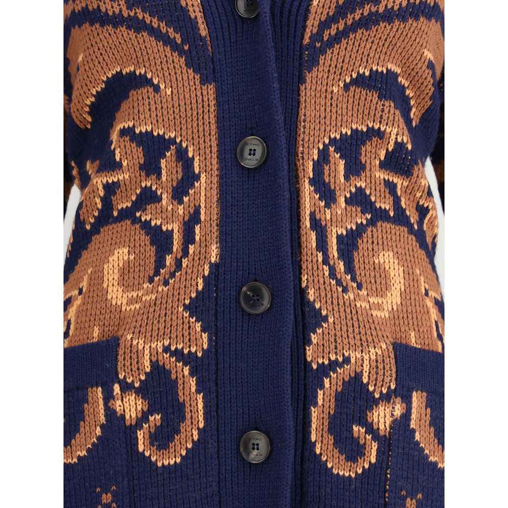 Etro Wool jacquard Cardigan