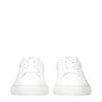 Versace White Leather Low Top Sneakers