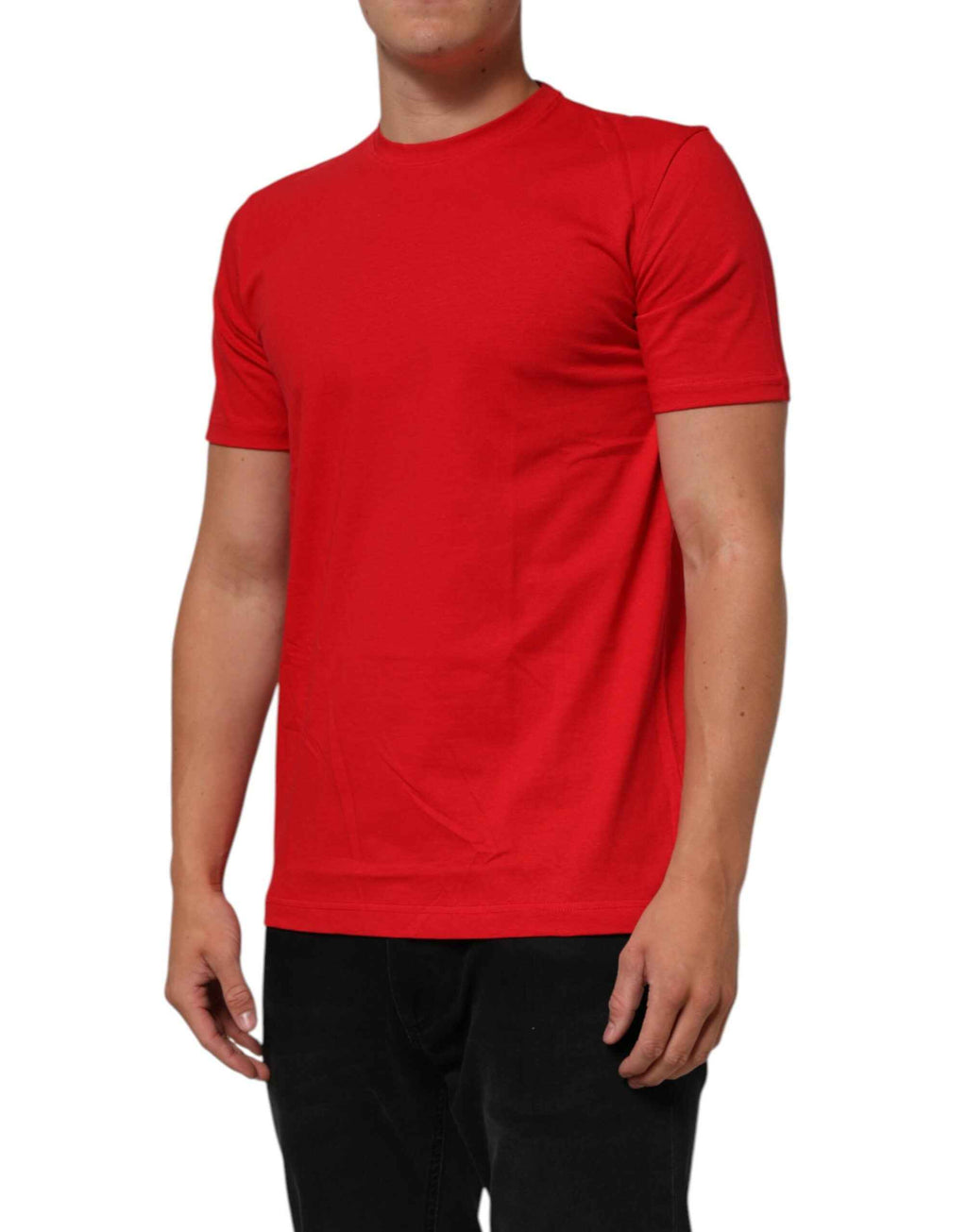 Dolce & Gabbana Red Goodluck 2023 Cotton Crew Neck T-shirt