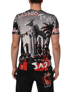Dolce & Gabbana Multicolor Agrigento Dance Jazz Music Print T-shirt