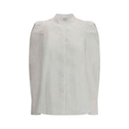 Alexander McQueen White Shirt with mandarin collar