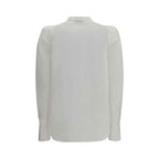 Alexander McQueen White Shirt with mandarin collar
