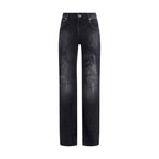 Balenciaga Wide-leg Cotton Jeans