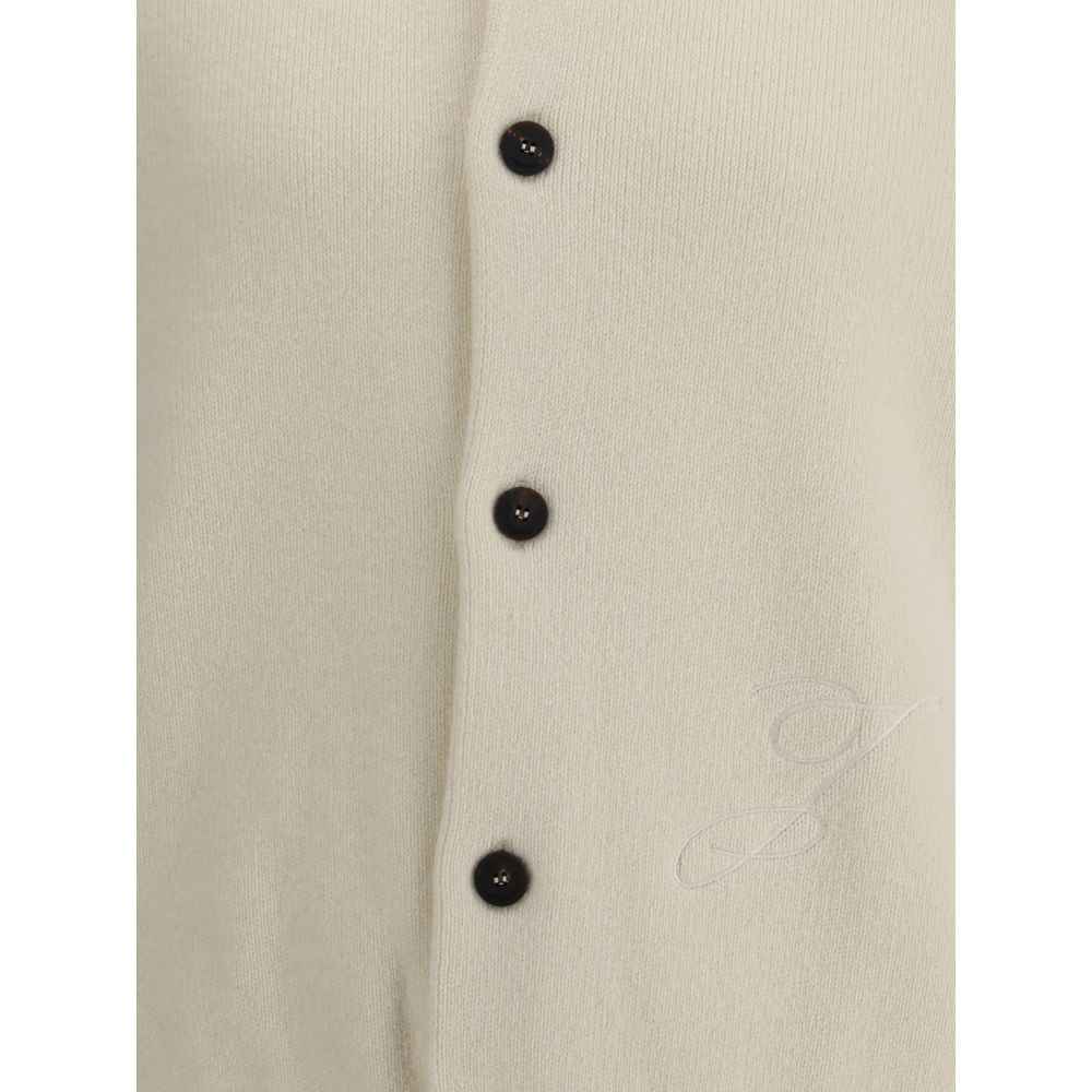 Jacquemus White Fleece Wool Cardigan