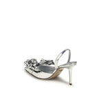 MACH & MACH Cadeau Silver Wrapped Leather Pumps