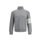 Thom Browne Gray Fleece Wool Sweatshirt