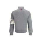 Thom Browne Gray Fleece Wool Sweatshirt