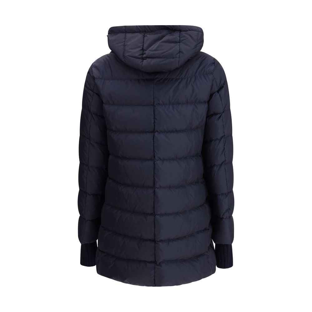 Herno Hooded Down Jacket in dark blue