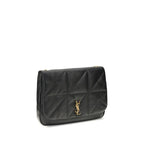 Saint Laurent Black Lamb Ovis Aries Aries Shoulder Bag