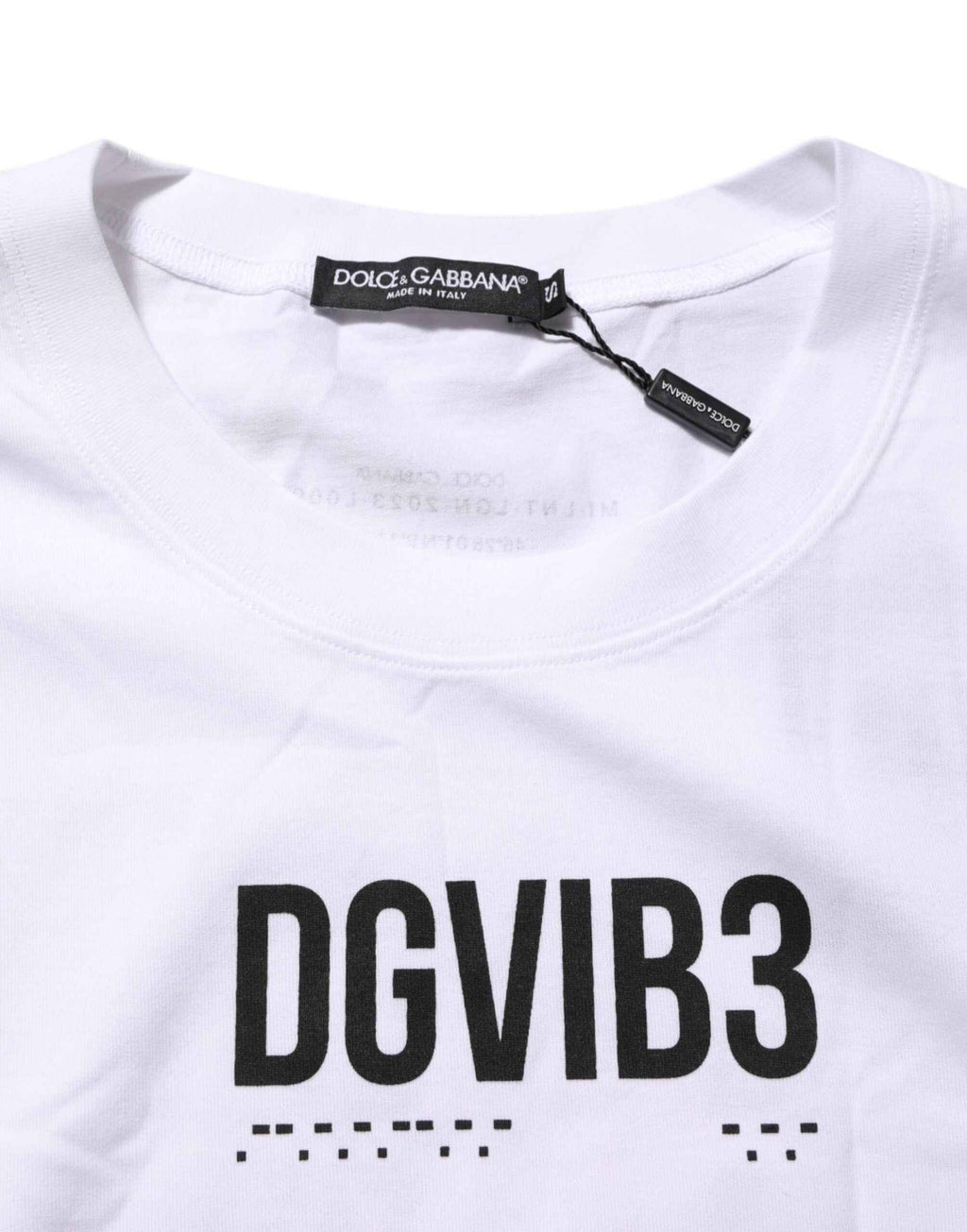 Dolce & Gabbana White Cotton Sleeveless Printed Tank T-shirt