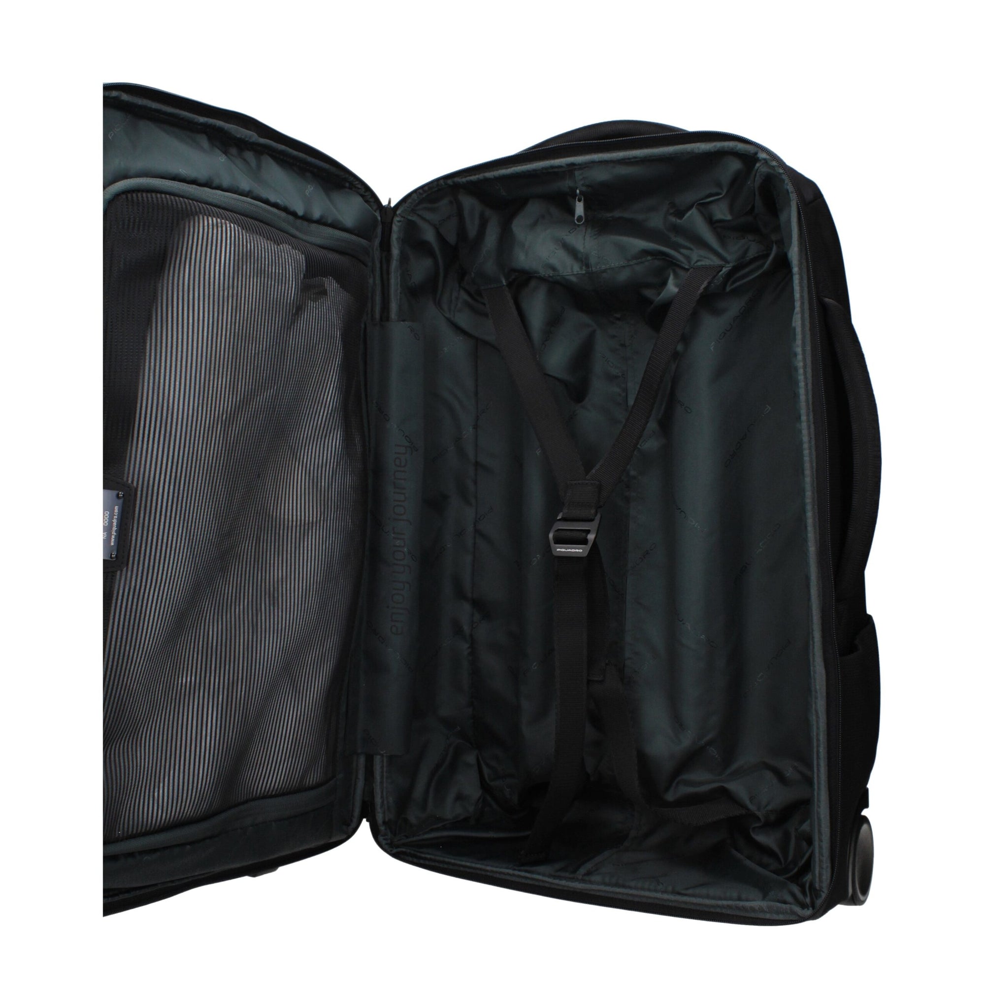 Piquadro Black Fabric Luggage And Travel