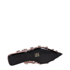The Attico Pink Leather Ballet Flats