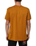 Dolce & Gabbana Golden Brown Crew Neck Short Sleeve T-shirt