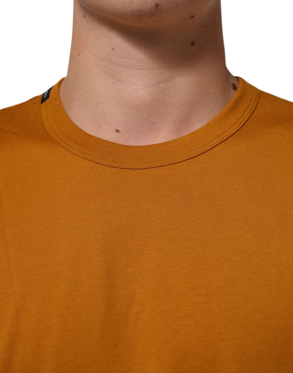 Dolce & Gabbana Golden Brown Crew Neck Short Sleeve T-shirt