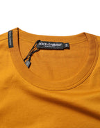 Dolce & Gabbana Golden Brown Crew Neck Short Sleeve T-shirt