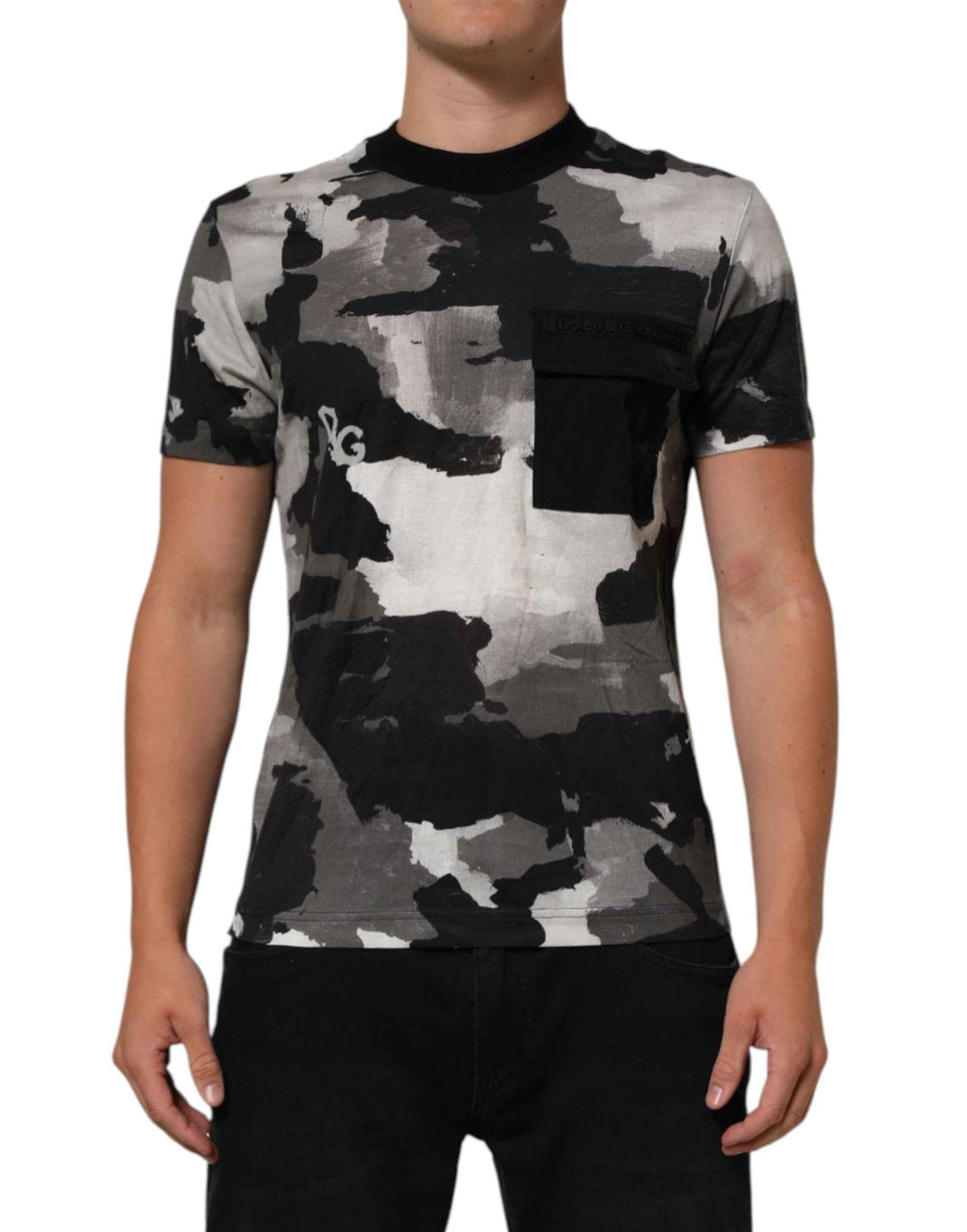 Dolce & Gabbana Multicolor Camouflage Men Short Sleeves T-shirt