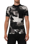 Dolce & Gabbana Multicolor Camouflage Men Short Sleeves T-shirt