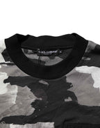 Dolce & Gabbana Multicolor Camouflage Men Short Sleeves T-shirt