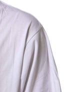 Dolce & Gabbana White Graphic Print Cotton Crew Neck T-shirt