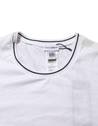 Dolce & Gabbana White Short Sleeves Round Neck Men Underwear T-shirt
