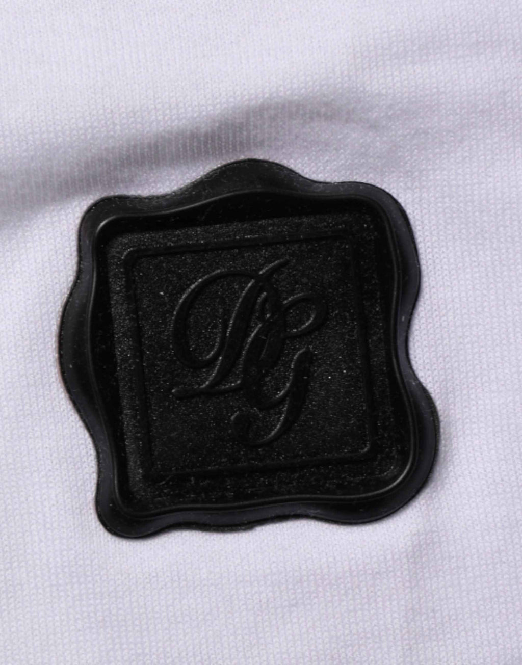 Dolce & Gabbana White Cotton Logo Patch Crew Neck  T-shirt