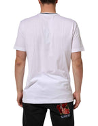 Dolce & Gabbana White Sacred Heart Short Sleeve Men T-shirt