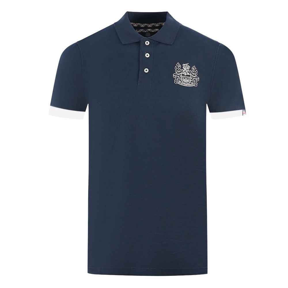 Aquascutum Blue Cotton Polo Shirt