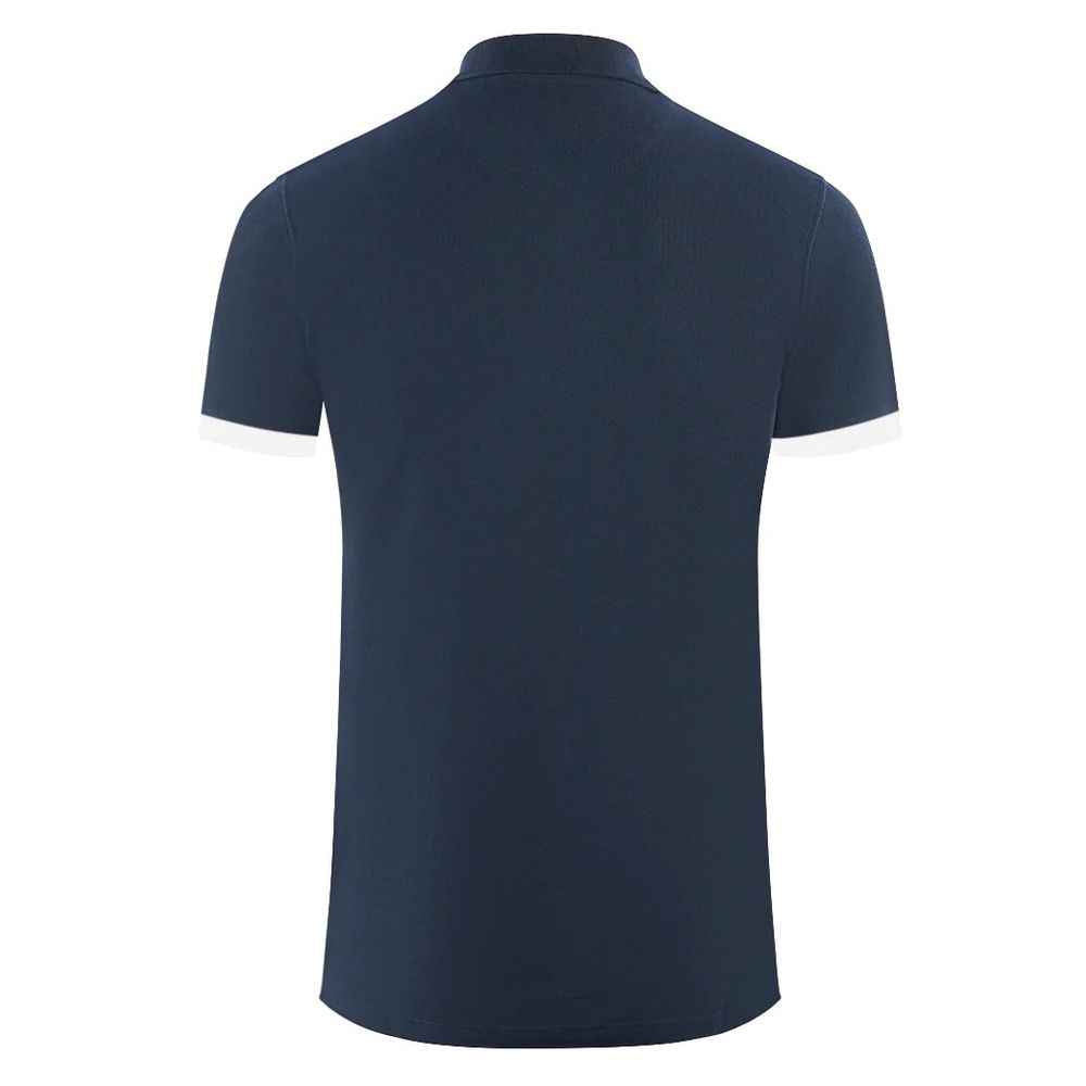 Aquascutum Blue Cotton Polo Shirt