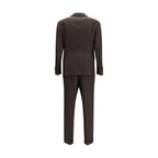 Brunello Cucinelli Brown Wool Two-Piece Suit