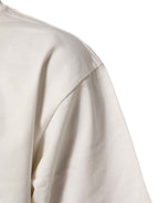 Dolce & Gabbana White Logo Print Cotton Crew Neck Men T-shirt