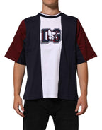 Dolce & Gabbana Multicolor Striped Cotton Men Crew Neck T-shirt