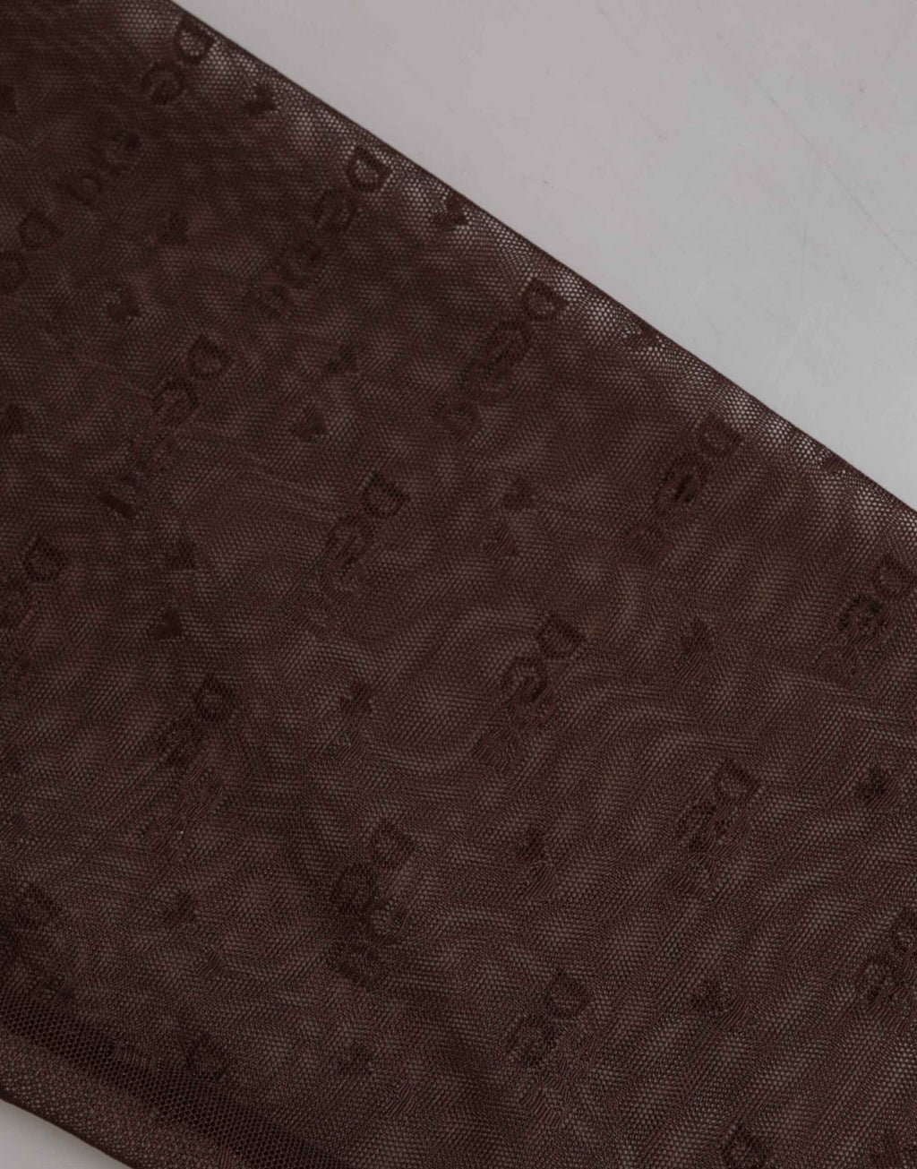 Dolce & Gabbana Brown Nylon Logo Lace Leggings Pants Underwear