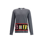 Comme Des Garçons Gray Marabou Sweatshirt