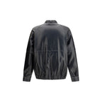MM6 Black Polyester Bomber