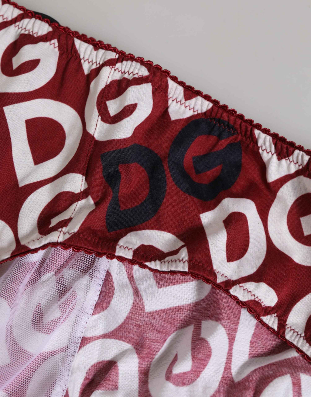 Dolce & Gabbana Bordeaux DG Logo Slip Bottom Brief Underwear