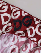 Dolce & Gabbana Bordeaux DG Logo Slip Bottom Brief Underwear